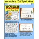 DECEMBER Vocabulary and Fine Motor MONTHLY Worksheets for Special Education